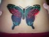 Temporary butterfly tattoo